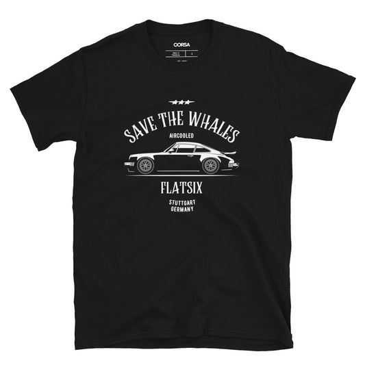 PORSCHE 930 TURBO SAVE THE WHALES MEN'S T-SHIRT