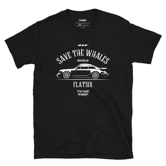 PORSCHE 964 TURBO SAVE THE WHALES MEN'S T-SHIRT